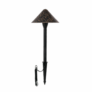 LED Umbrella-Shaped Bronze Landscape Pathway Light